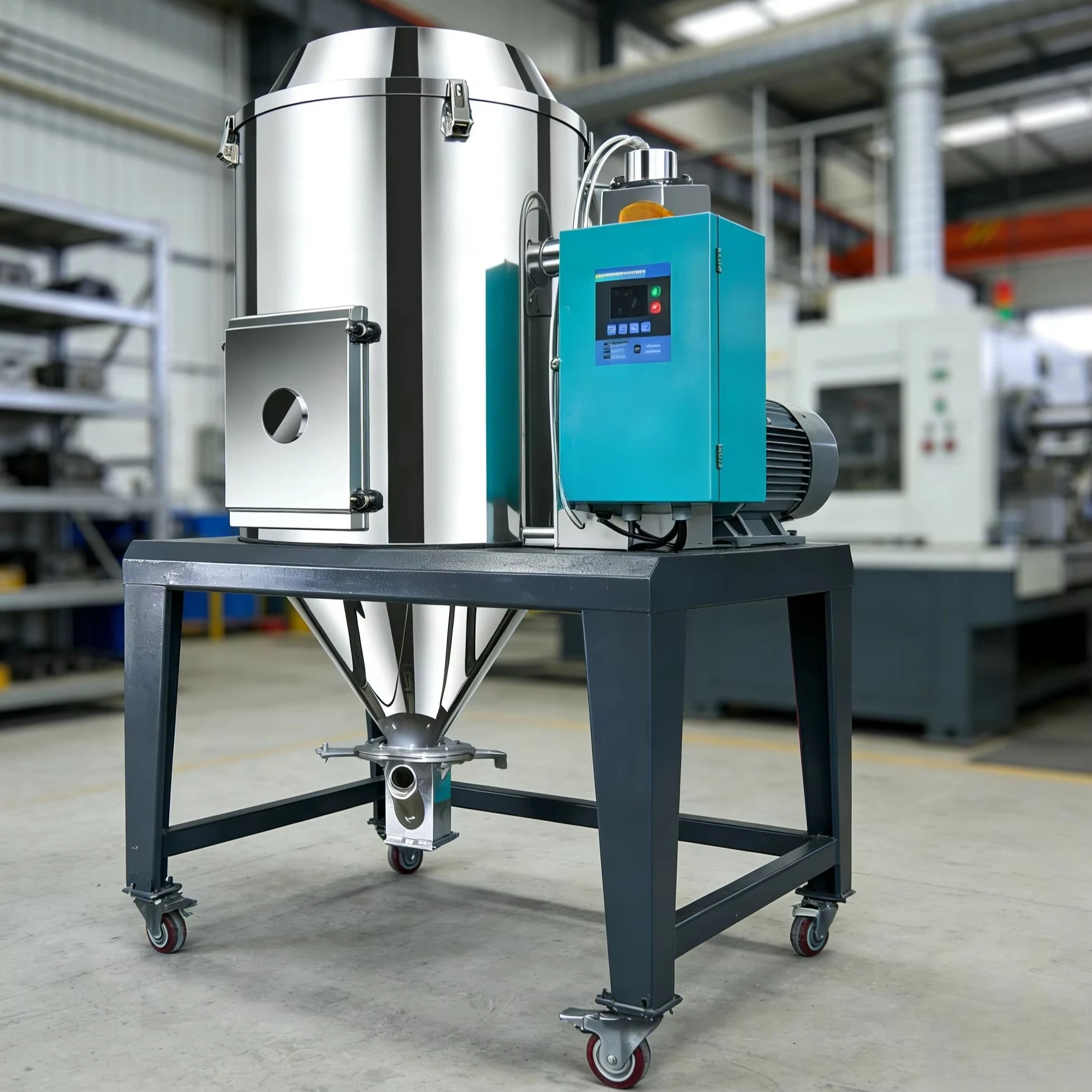 5KG Euro Type Vacuum Plastic Dryer Hot Air Hopper Drying System for Resin Granule Powder Material With Intelligent
