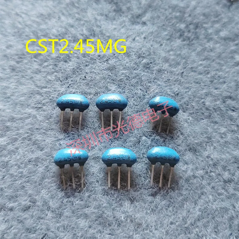 50pcs/Murata CST2.45MG in-line ceramic crystal 2.45MHZ 3-pin resonance