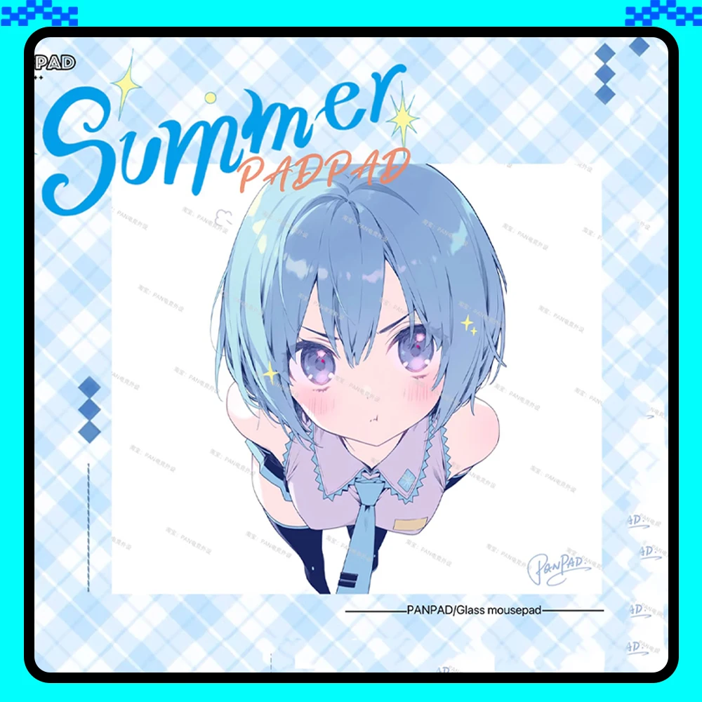 PAN Esports Summer Glass Mousepad Smooth and Speed Mouse Pad Coating Full Coverage Primer For TTK APEX CSGO PC Accessories Gifts