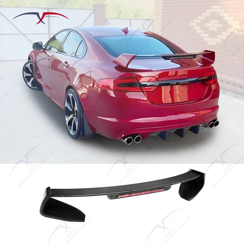 

Car Rear Spoiler Fixed Wing Carbon Fiber for Jaguar XF 2008-2015 Modification RS Body Kit Car Modification
