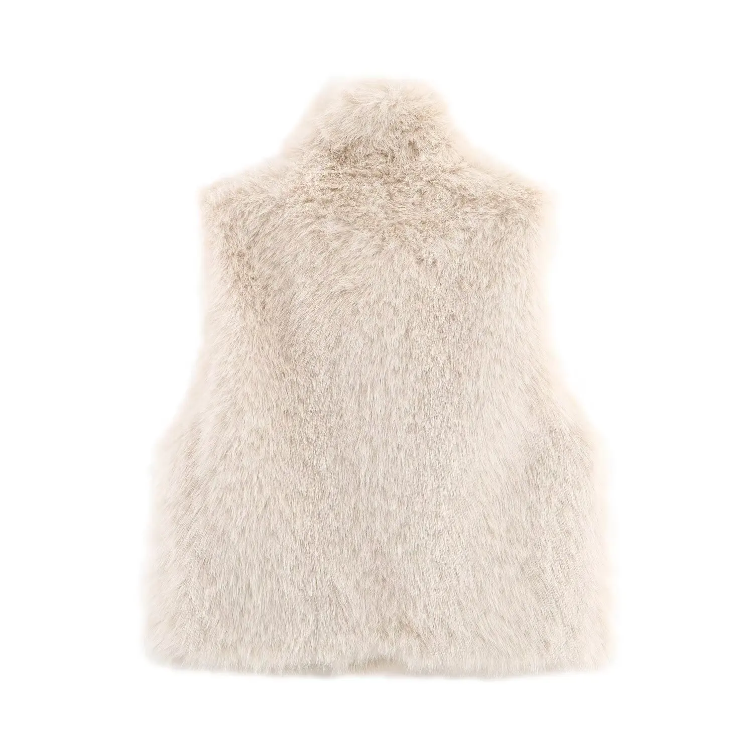 2025 outono e inverno nova moda feminina colete de pele artificial