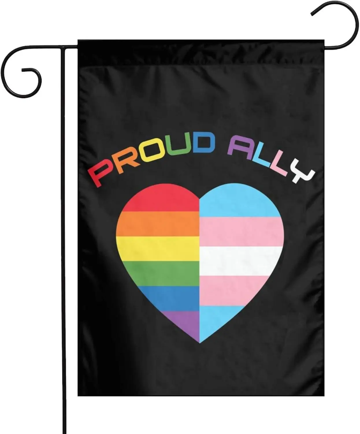 Pride Month LGBTQ Gay Pride Ally Garden Flag Double Sided Banner Flags Welcome Decoration For Wedding Party Yard 12x18 Inch