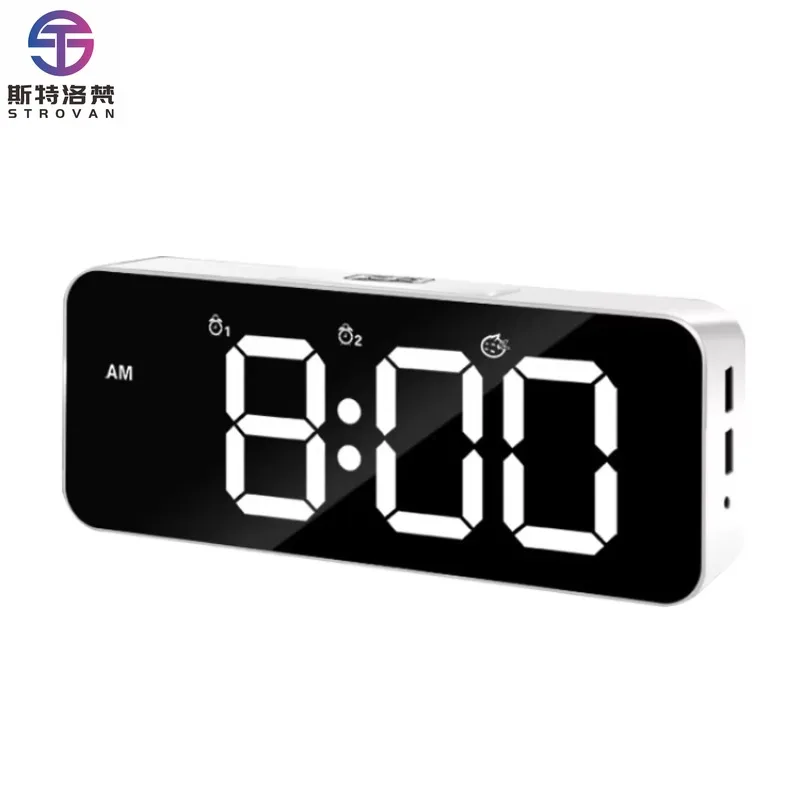 Multifunctional Voice-activated Alarm Clock LED Electronic Wall Clock