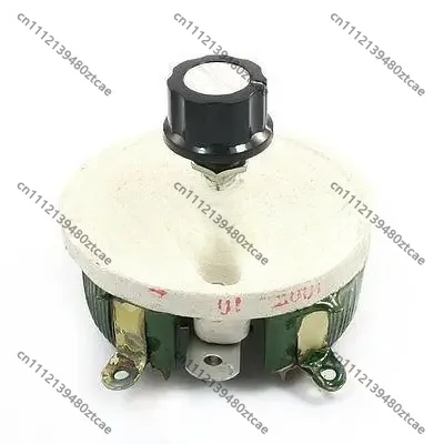 Single Turn 100W 10 Ohm Adjustable Ceramic Disk Rheostat High Power Taper Resistance Current Regulation Component