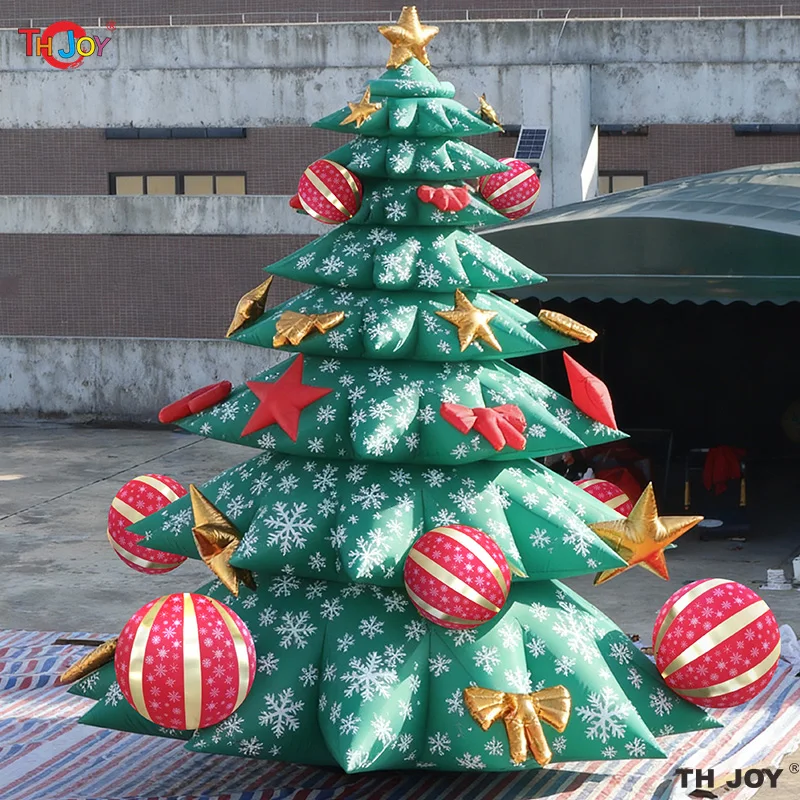 Sapin de Noël Gonflable avec Lumières LED, Ornement Extérieur, Cadeau de Noël, Jouets de Décoration Intérieure, ixdu Nouvel An, 6m, 20 pieds