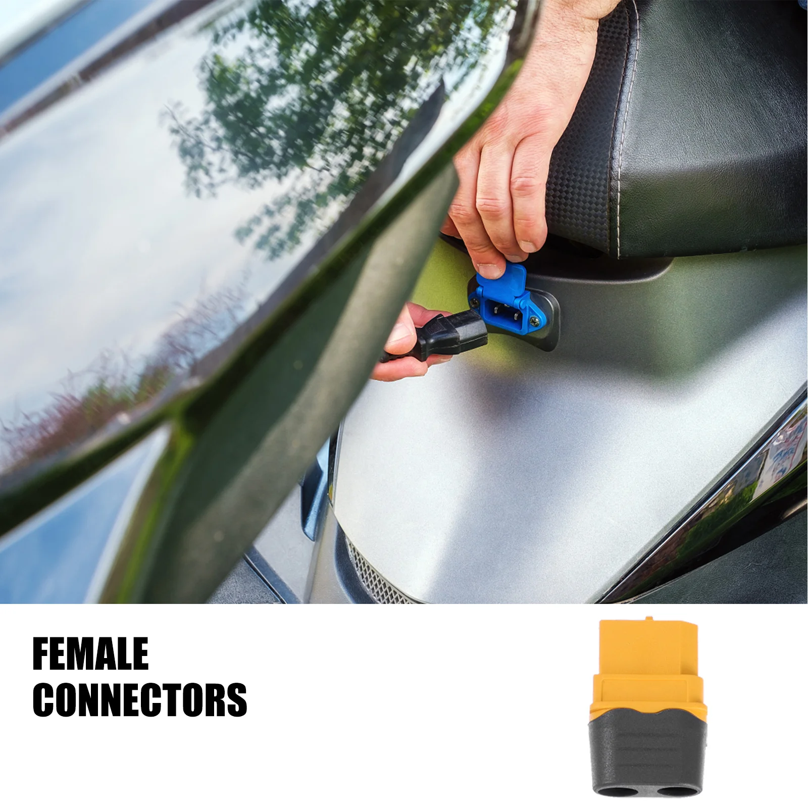 

6pcs Xt60H- Plugs Yellow Female Connectors For Rc Car Connector Electrical Terminal Durable