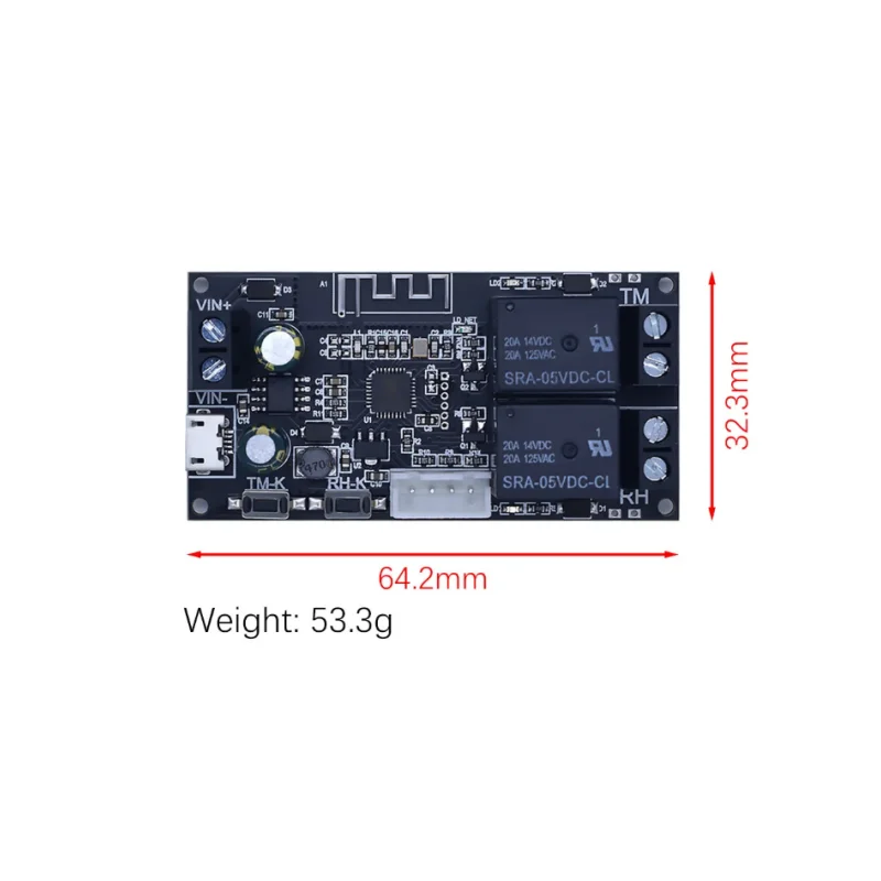 XY-WFWT Mobile Phone Temperature and Humidity Remote Controller WiFi Constant Temperature and Humidity Automatic Relay Module