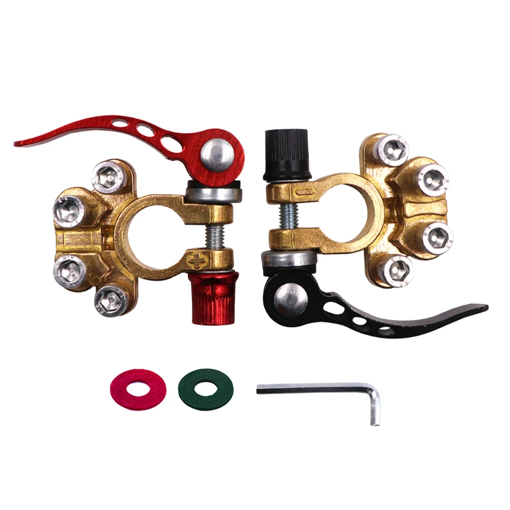 موصلات عالمية سريعة الإصدار، موصلات طرفية للبطارية مانعة للتسرب، قفل مفتاح ربط، ملحقات السيارات لشاحنة سيارة القافلة