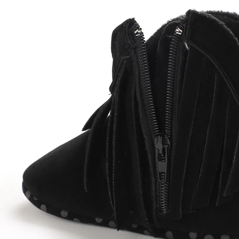 Winterstiefel für Babys, Jungen und Mädchen, 0–18 Monate, im Western-Stil, aus Denim, ideal zum Laufenlernen, warm, lässig, modisch. – Detail 30