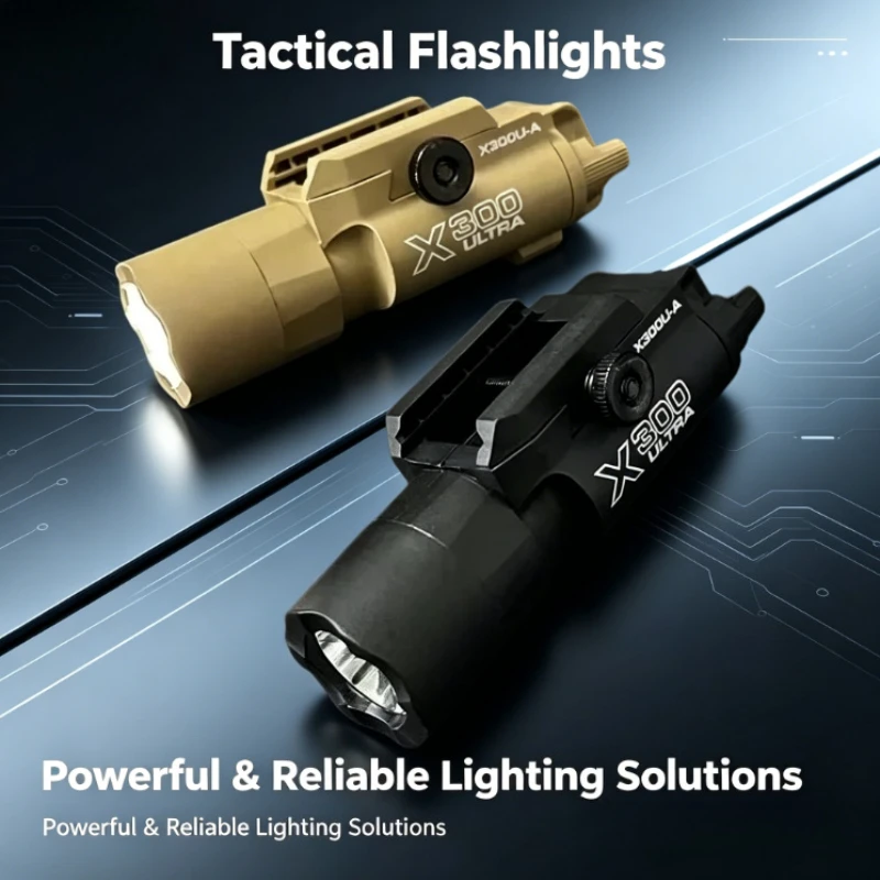 Outdoor Daily Use X400 Slide Flashlight Dual Light Mode Hand Torch for Camping Backpack Trip Night Outdoor Activities