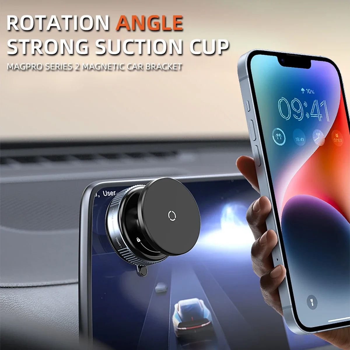 

Strong Suction Cup Car Phone Holder Multi-functional Rotatable Phone Bracket Universal Dashboard Navigation Stand for Room