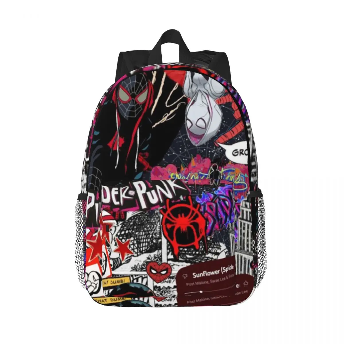 

Spider Ghost New Fashion High Capacity Waterproof College Backpack Trendy Laptop Travel Book Bag 15inch