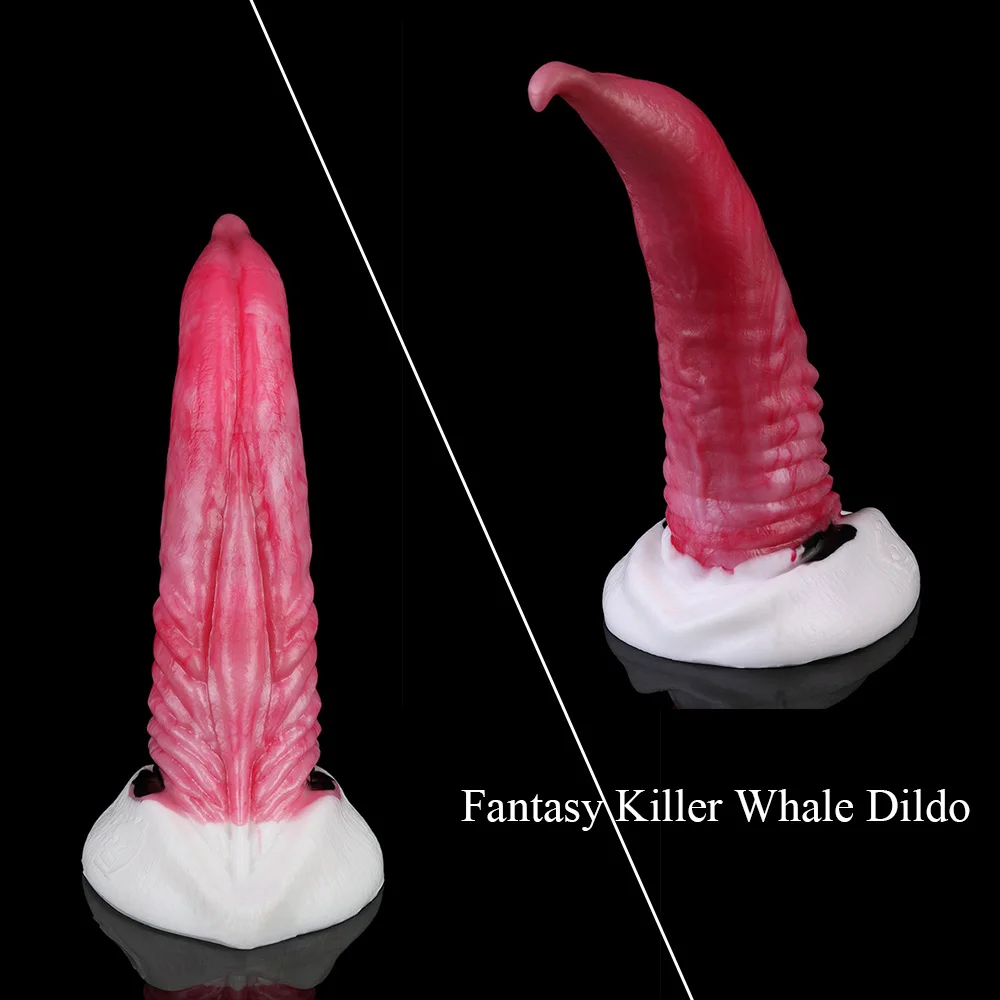 YOCY Giant Animal Killer Whale Penis Silicone Monster Dildo With Sucker Anal Massager Sex Toys For Adult Women Men Pleasure