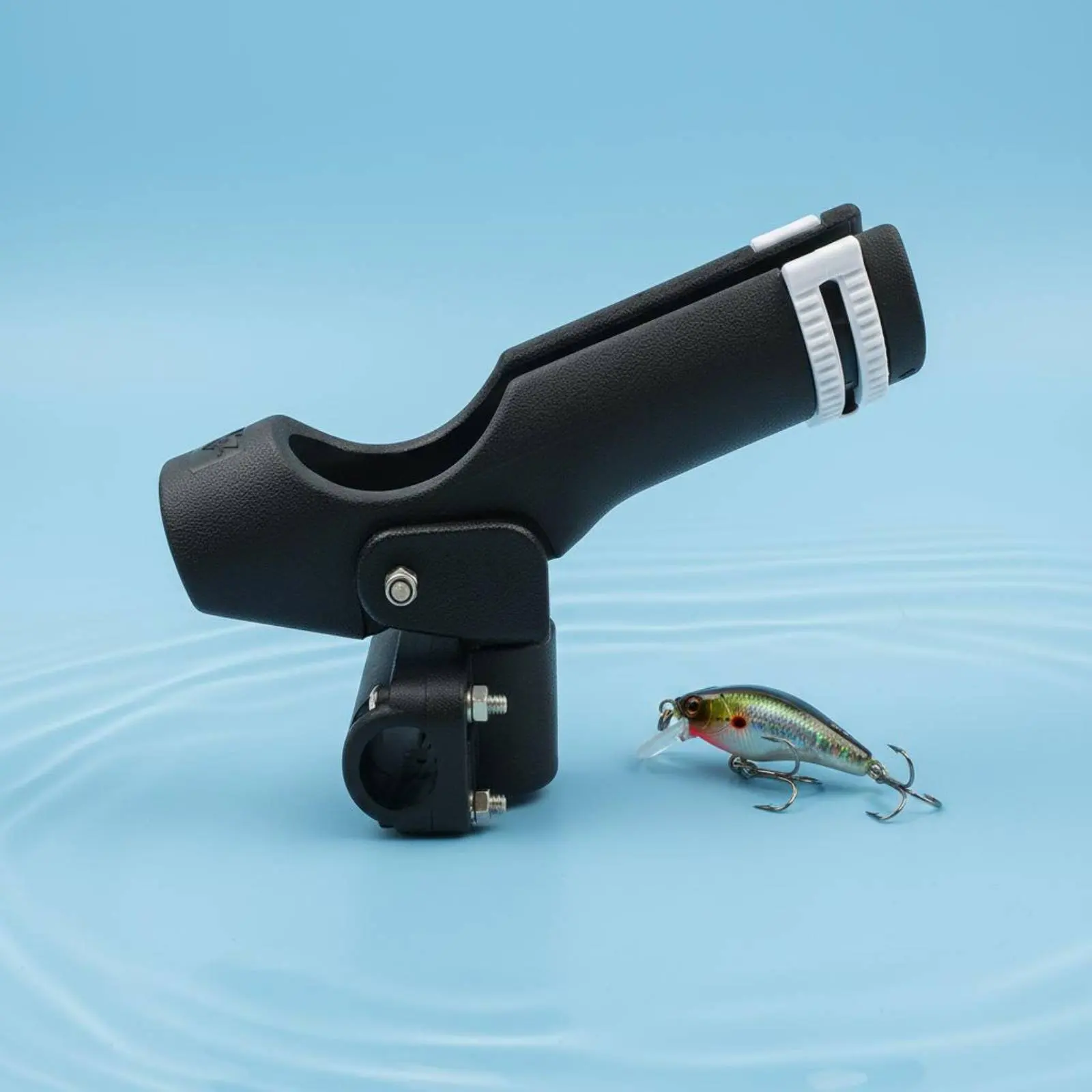 

Rotating Fishing Rod Mount Portable Fishing Pole Holder Boat Rod Holder 360° Adjustable Stable Grip