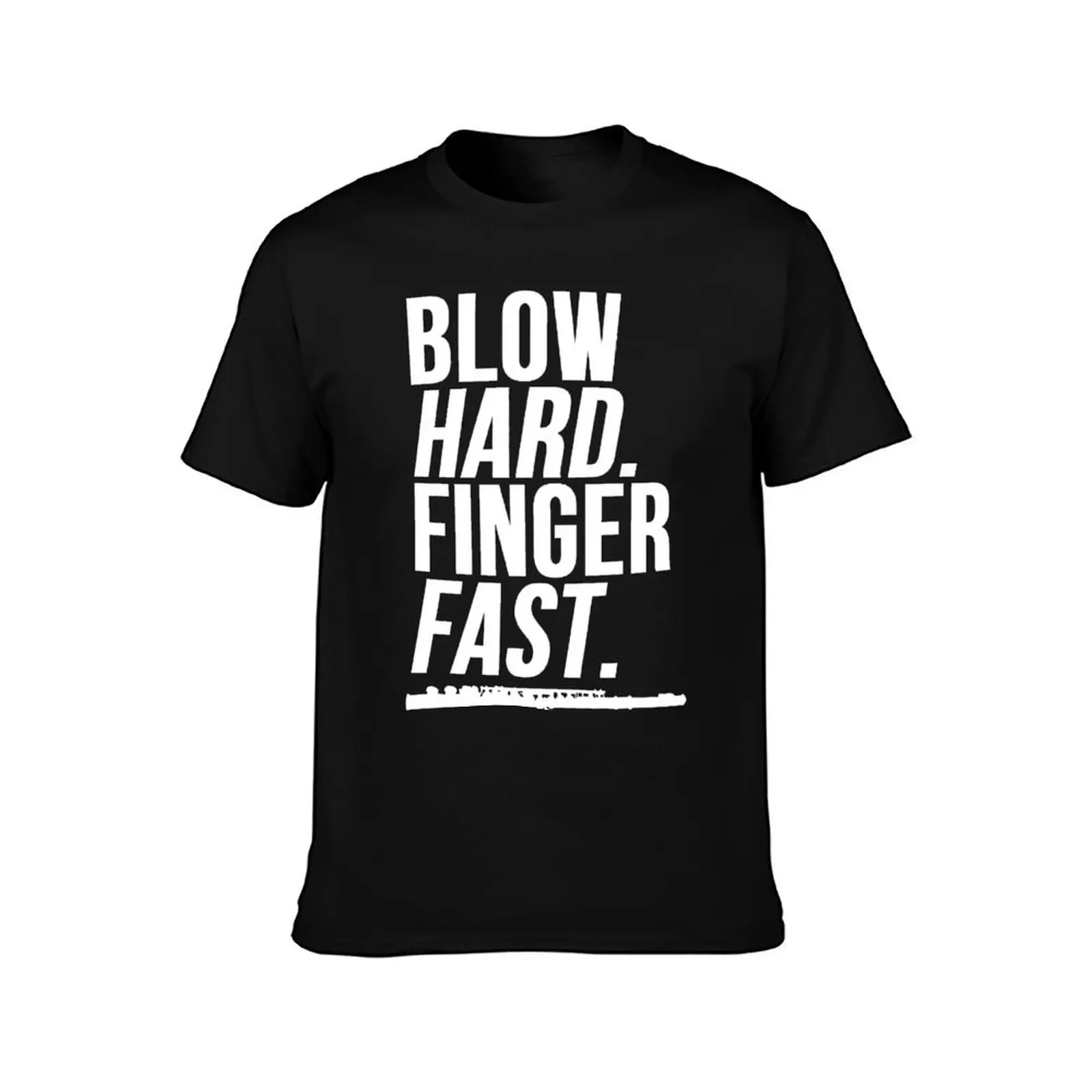 Blow Hard Finger Faster Flute Band Shirt T-Shirt Summer Casual Cotton Tee Oversized Streetwear Tops Vintage Graphic Print