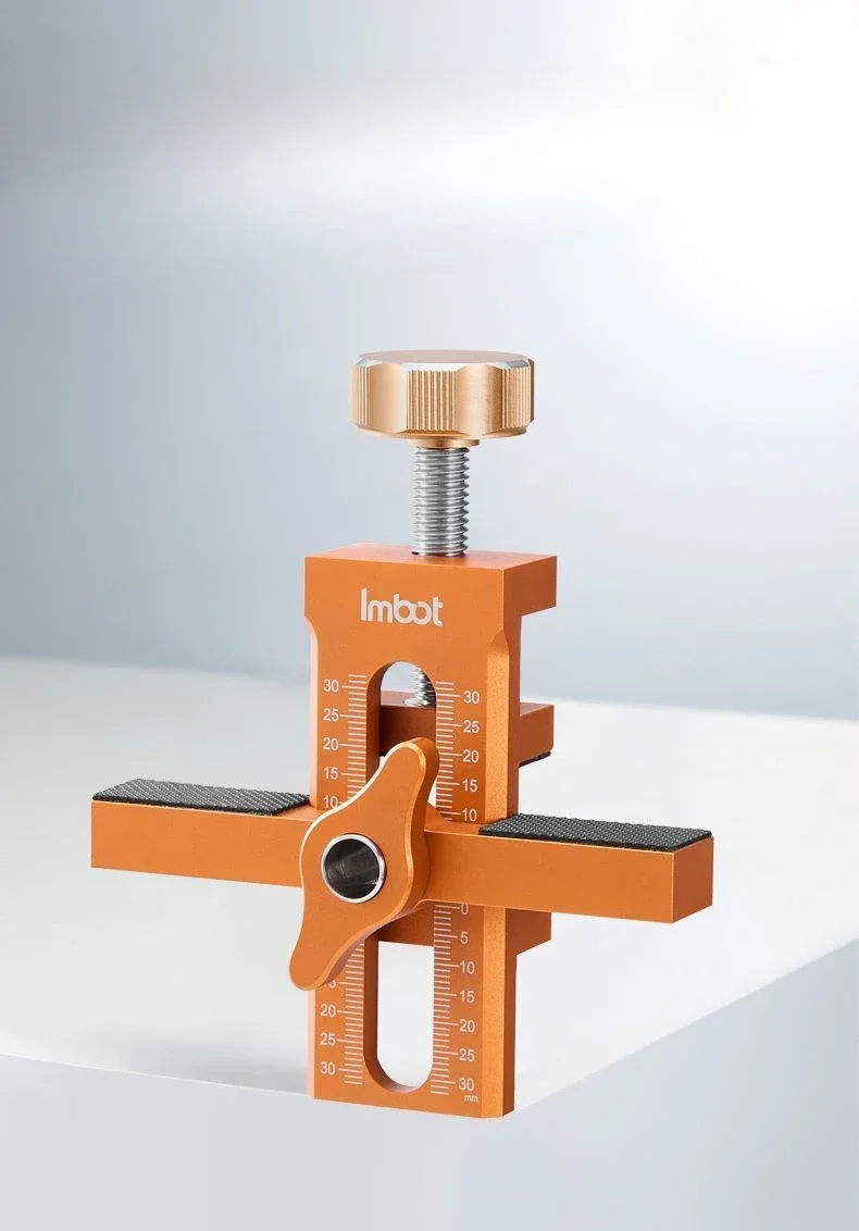 Woodworking Cabinet Door Installation Jig,Door Panel Installation Rebounding Device Drilling Tool 2 in 1 Quick Positioning Tool