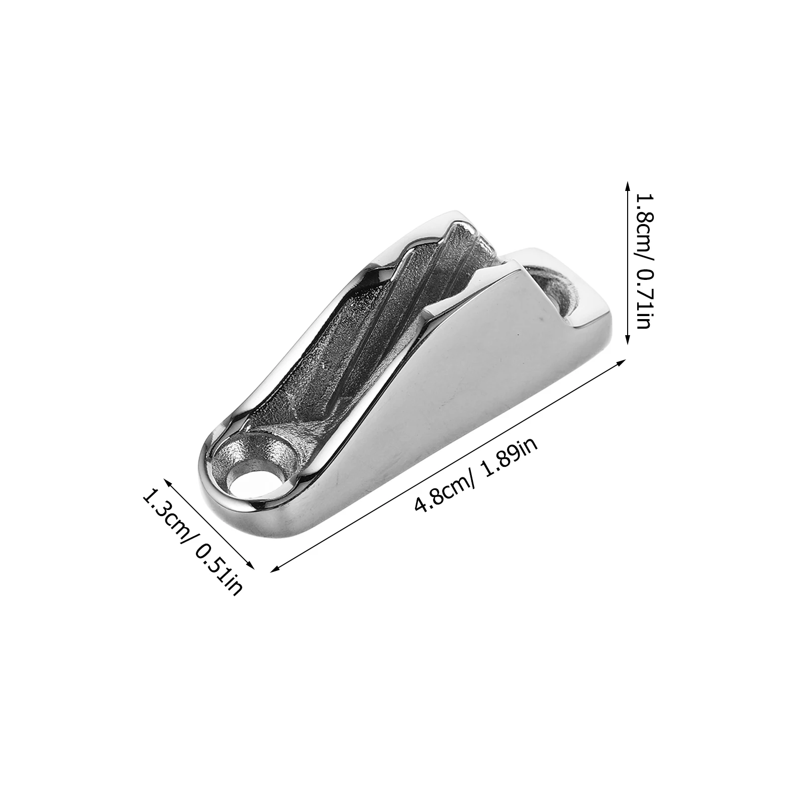 2 szt. Wytrzymałe klamry ze stali nierdzewnej do lin łodzi, zacisk do lin, akcesoria do żeglarstwa i kajaków, klamry morskie typu róg