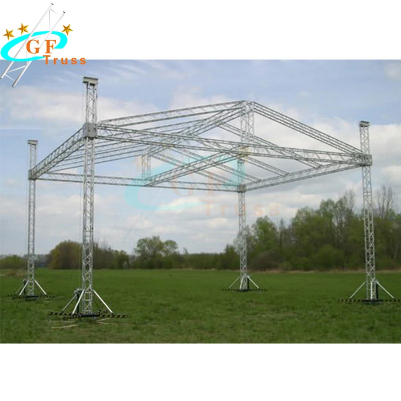 Aluminium Alloy Spigot Bolt Truss System with Roof for Outdoor Performances Concerts