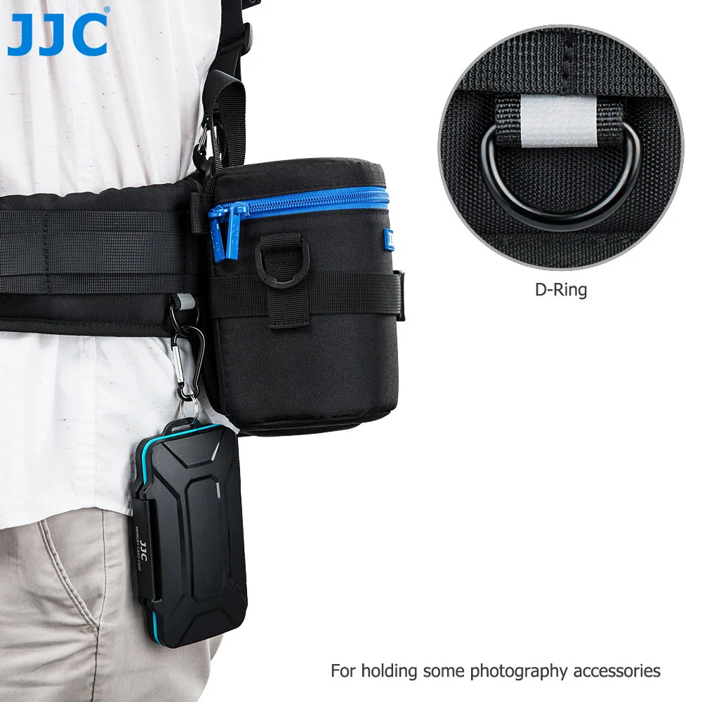 JJC Camera Lens Bag & Shoulder Strap System DSLR Lens Case Pouch Backpack for Canon Nikon Sony Fujifilm Photography Accessories