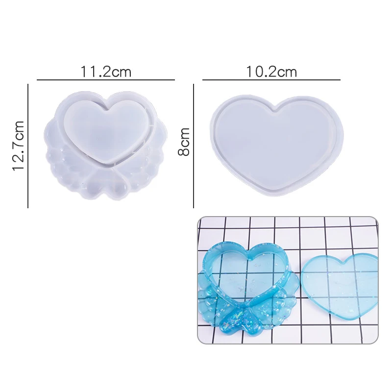 

Хрустальная корона, форма для бутылок для эпоксидной смолы, коробка для безделушек, силиконовая форма, принадлежности для хранения из смолы, форма для домашнего декора из смолы