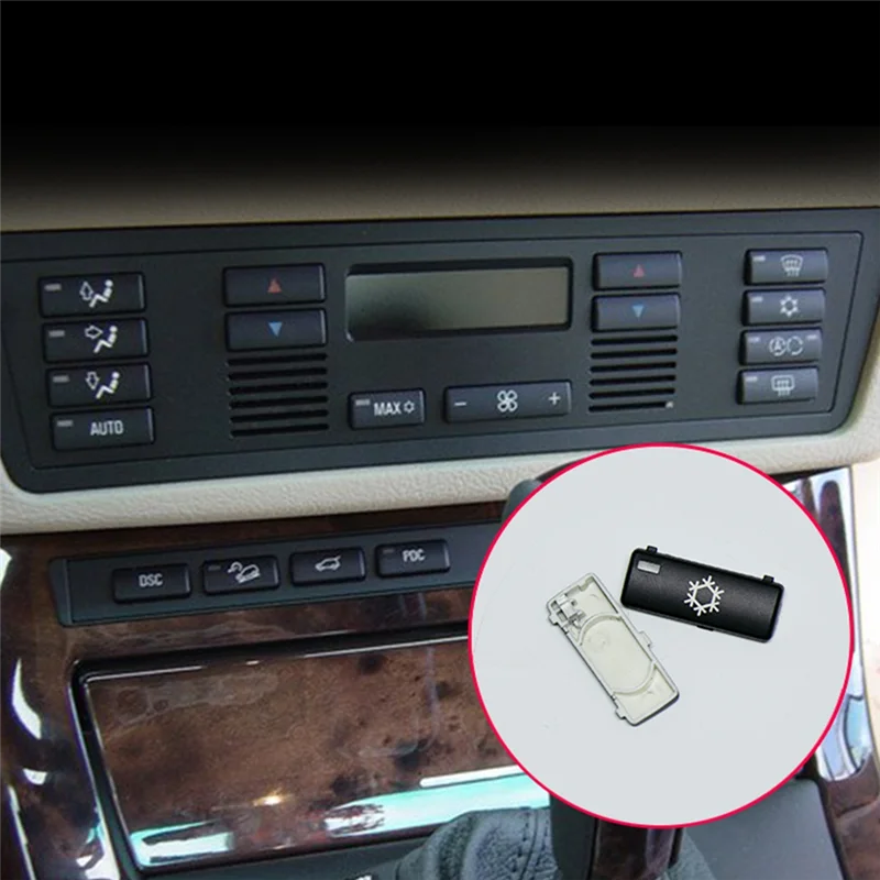 

For BMW E39 E53 525I 530I 540I M5 X5 14 Button Key Cover Car Air Conditioner A/C Control Panel Switch Accessories 6411692-4315