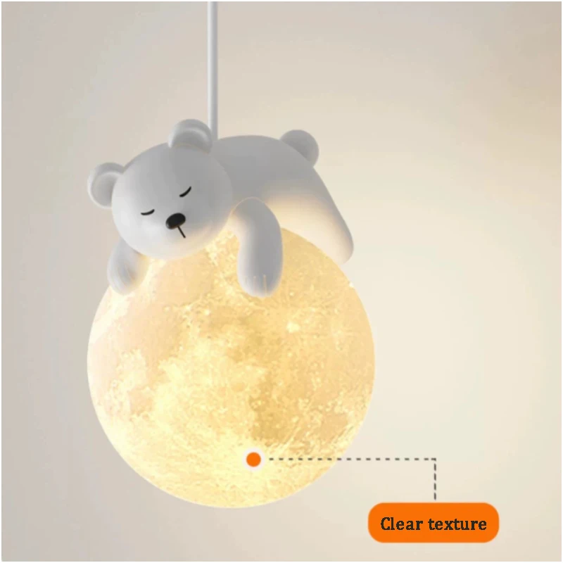 Cute Children\'s Room Bedside Wall Lamps White Bear White Rabbit Lamp Nordic Simple Boy Girl Bedroom Baby Room Decor Wall Lights