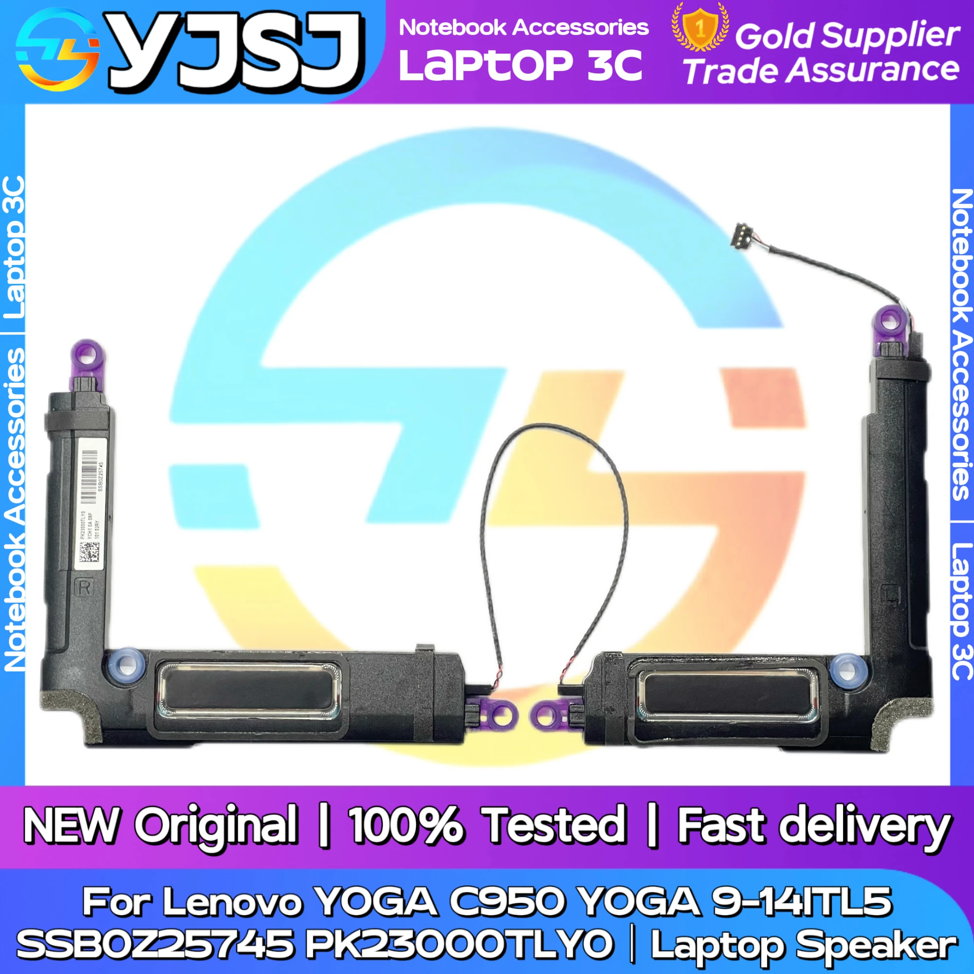 

New GENUINE Original Laptop Speaker For Lenovo YOGA C950 YOGA 9-14ITL5 built-in speaker horn audio 5SSB0Z25745 PK23000TLY0