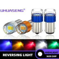 UHUASENG-bombilla Led estroboscópica BA15S BAY15D P21/5W P21W R5W, lámpara de señal de marcha atrás de freno, indicador de coche rojo, 2 piezas Flash 1156 1157