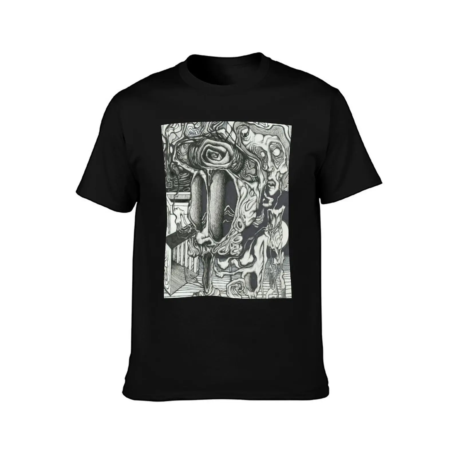 القطن الرجال تي شيرت العلامة التجارية يعني الظلام لا مضحك قمصان قميص رجل الذعر 100% t الفاخرة تي القطن الفكاهة تي شيرت أنا #2