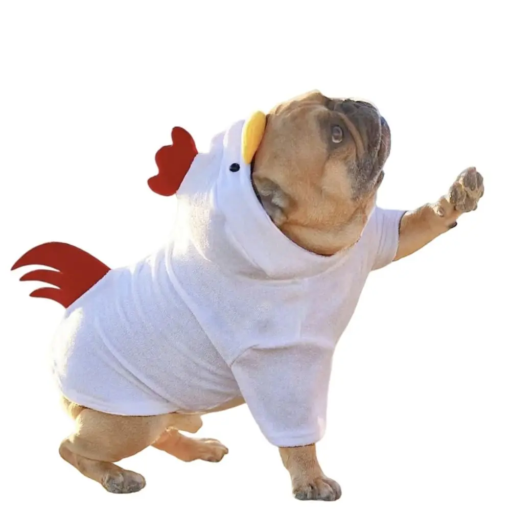 

Creative Chicken Shaped Pet Clothes Polyester Funny Pet Transformation Outfit Dog Cosplay Pet Costume
