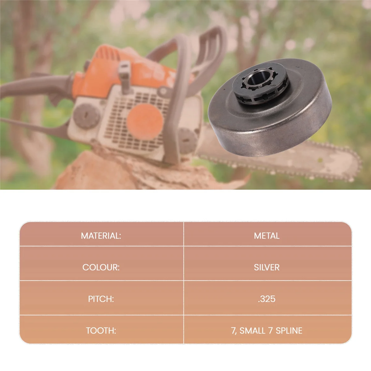 325-7 Kit de cojinete de piñón de llanta de tambor de embrague para motosierra Stihl MS180 018 017 MS170 MS250 MS230 MS210 MS180C