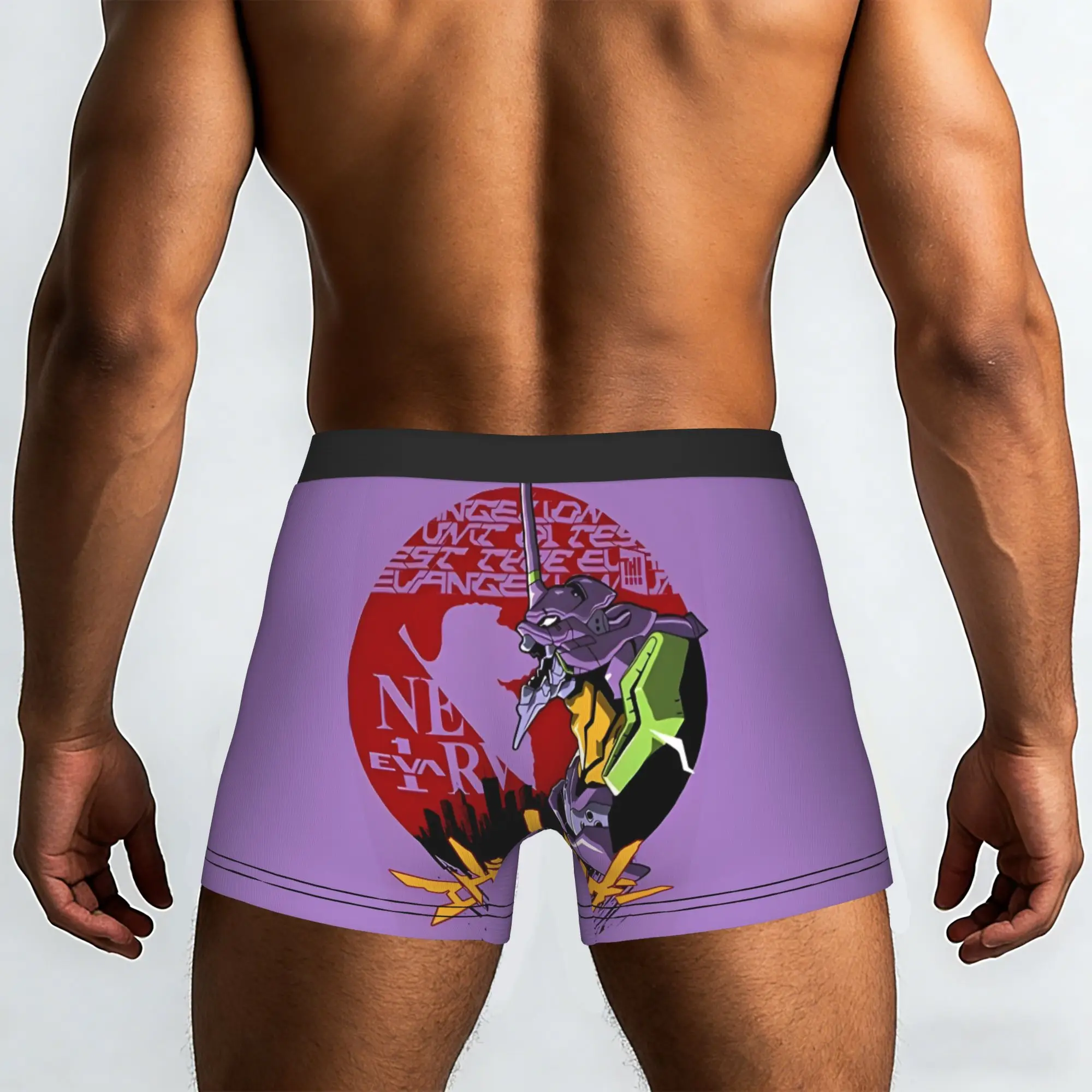 EVA 01 Bandai EVA Underpants Homme Panties Men's Underwear Ventilate Shorts Boxer Briefs
