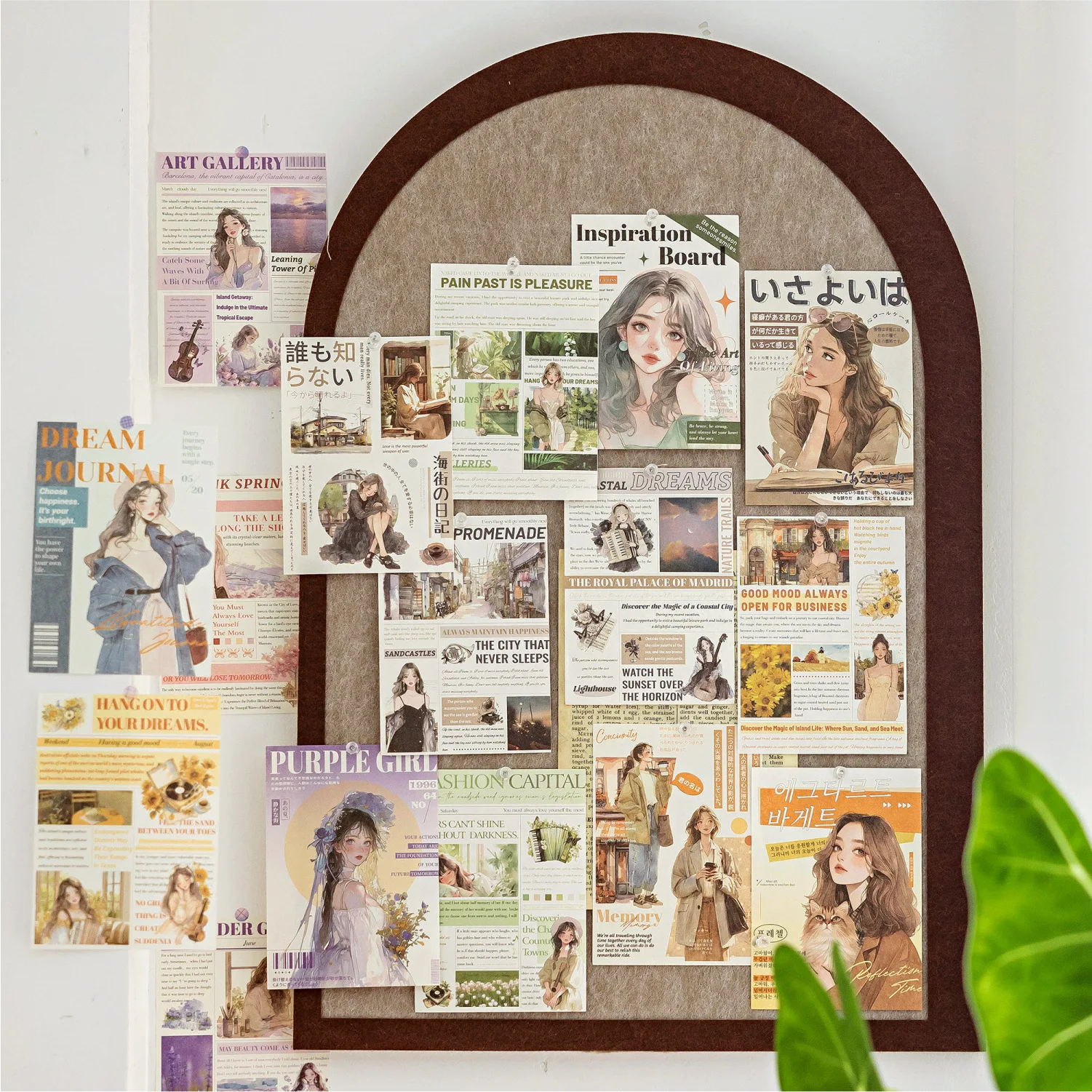 Scrapbook Stickers Set 15Pcs Literary Girl Sticker Book For Journaling And Scrapbooking Junk Journal Supplies