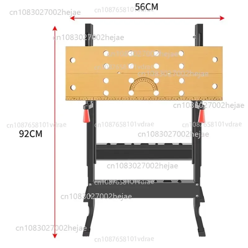 Household Portable Decoration Wood Working Table Multifunctional Carpentry Workbench Folding Woodworking Table Saw