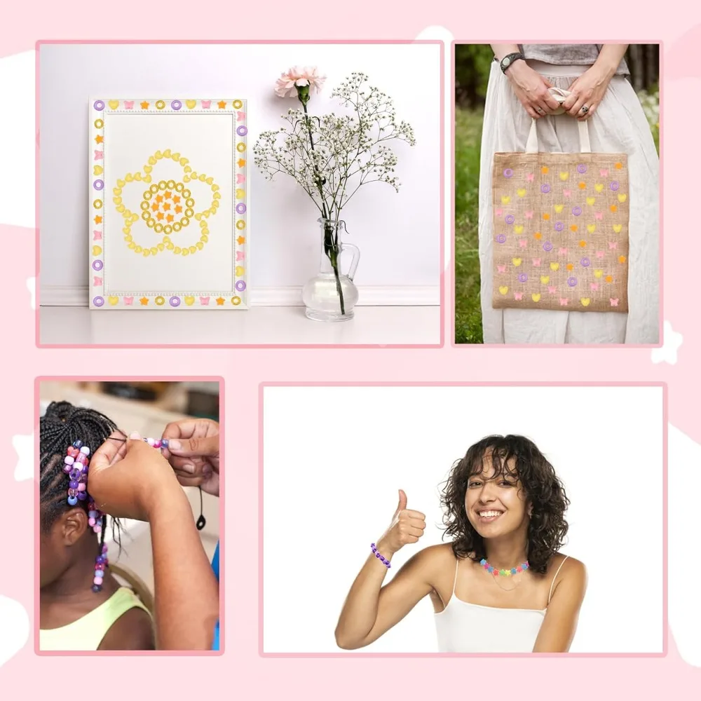 200/1000 قطعة مزيج الألوان الاكريليك الخرز الزخرفية ، DIY بها بنفسك صنع المجوهرات الملحقات ، عيد الحب ، عيد الشكر ، هدايا عيد الميلاد