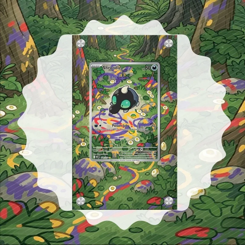

Акриловый защитный футляр для карт Pokemon Shroodle, PTCG, брелоков, аниме-игр, коллекционных предметов, аниме-мерча, игрушек, подарков