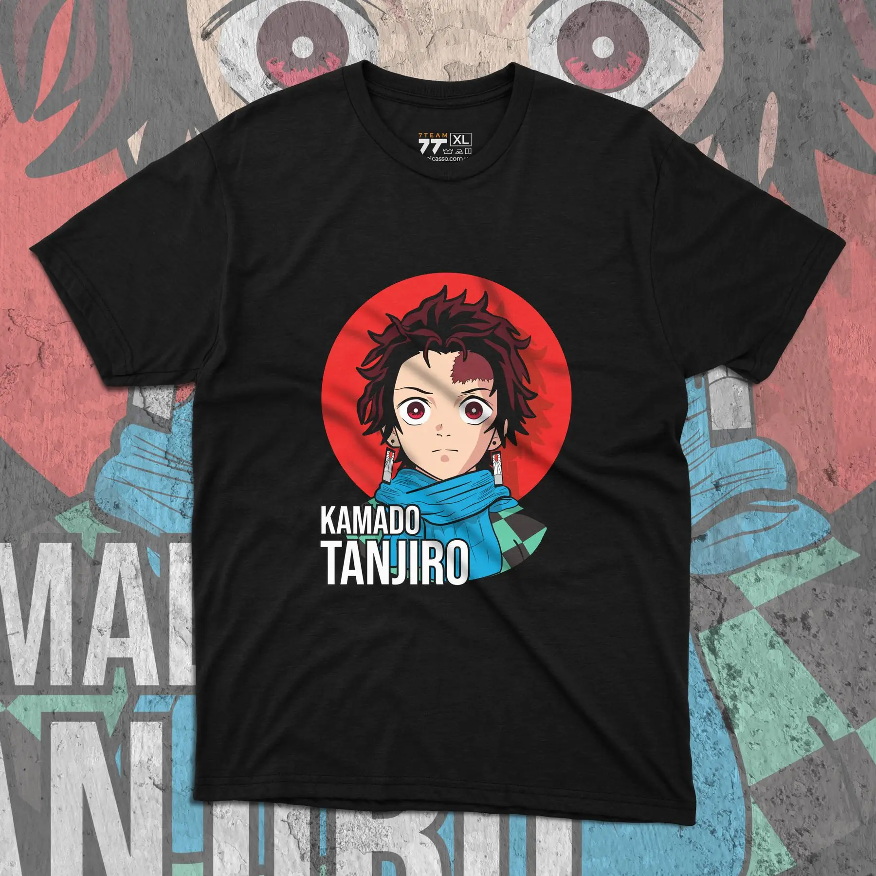 

T-shirt with Demon Slashing Blade print - Tanjiro Kamado