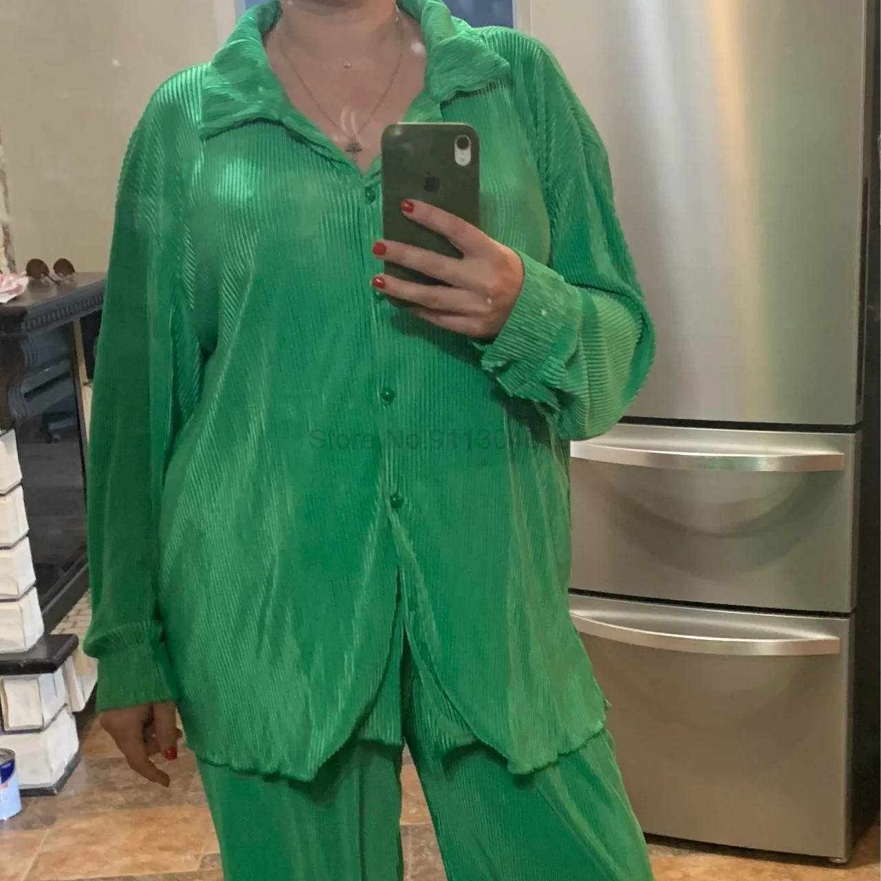 

Two Pieces Outfits Long Sleeve Suit Office Lady Sexy Suit Lapel Jacket Coat Casual Wide Leg Trousers Set Suits Women Clothes