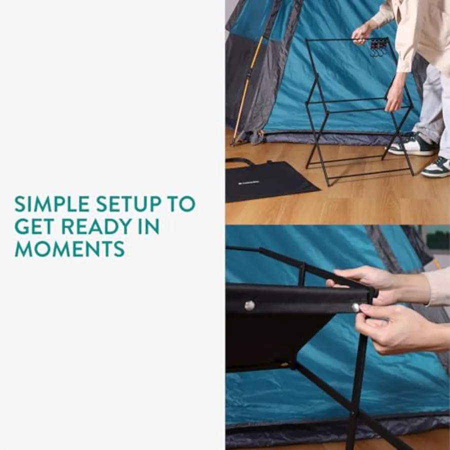 محطة مطبخ للتخييم خفيفة الوزن ومتينة وقابلة للطي وطاولات تخييم قابلة للطي للاستخدام الخارجي مثالية للنزهات على الشاطئ والباب الخلفي U #5