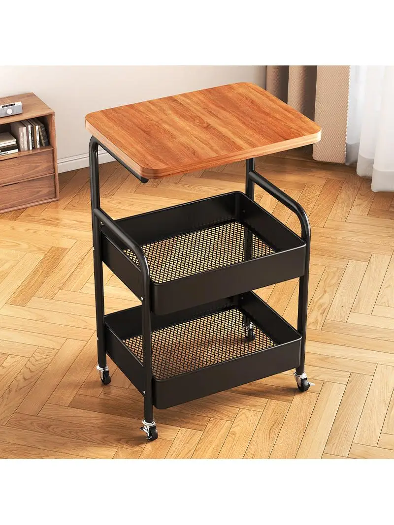 

Мобильный прикроватный столик-тумба для хранения, передвижная тумба на колесиках, маленькая тележка для кухни и спальни