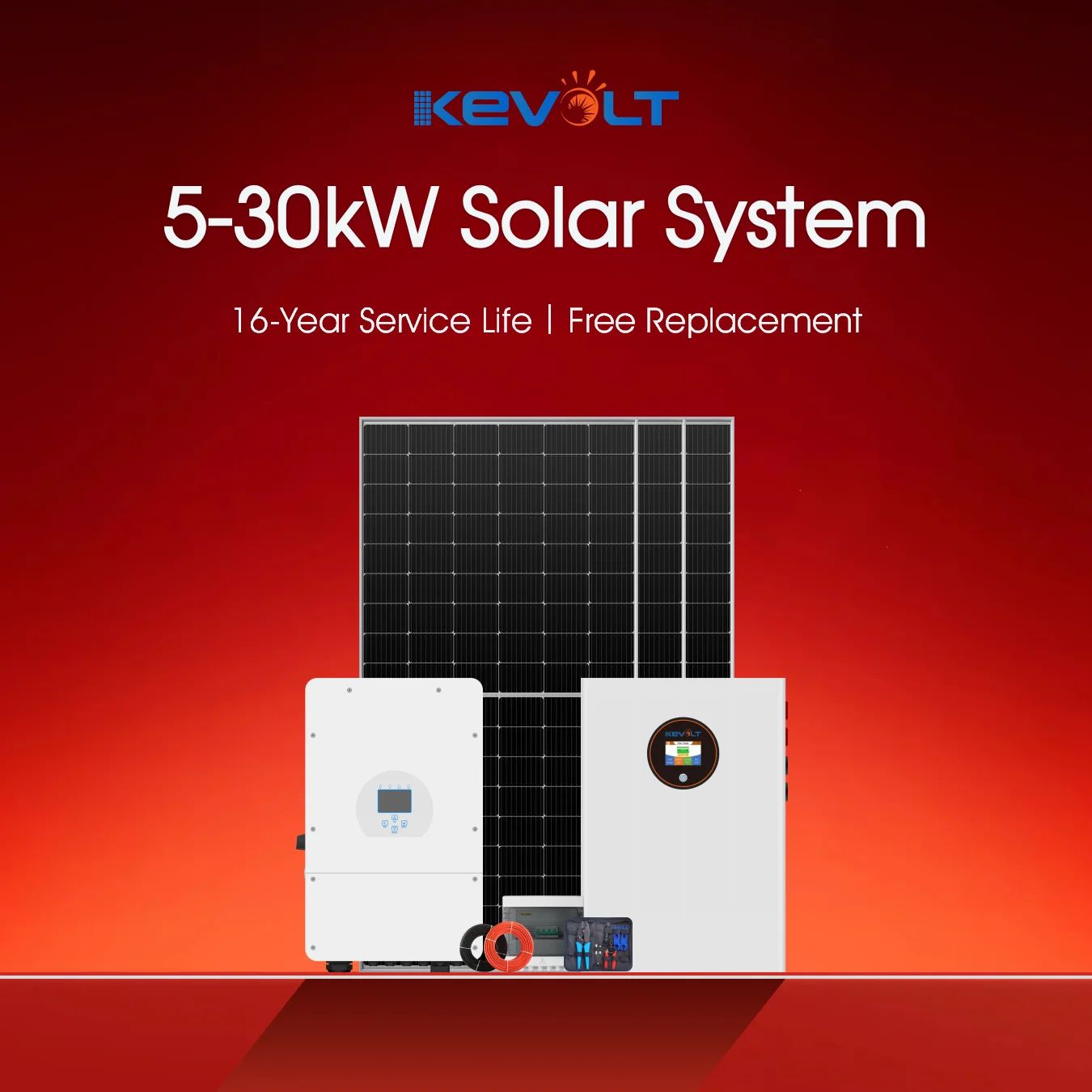 Photovoltaic System 5kW 10kW 20kW 30kW Solar Energy System With Home Energy Storage Lithium Ion Batteries Pack Solar Kits