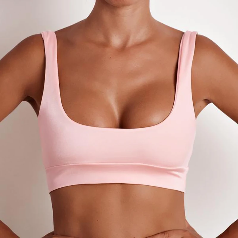 Split swimsuit set sexy vest sports fitness tank bra swimwear casual beachwear plus size Solid color High waist Swimming trunks