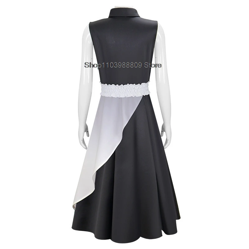 Anime BanG Dream Uika Misumi Costume Cosplay Abito nero senza maniche Parrucca uniforme Festa di Halloween Gioco di ruolo Vestito per donne adulte
