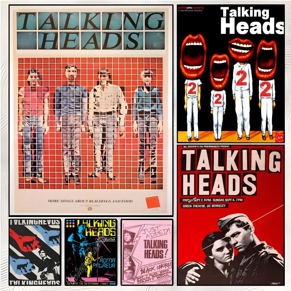 rock band T-Talking Heads Poster Superior Home Space Pub Indoor Decorative Art & Home Decor