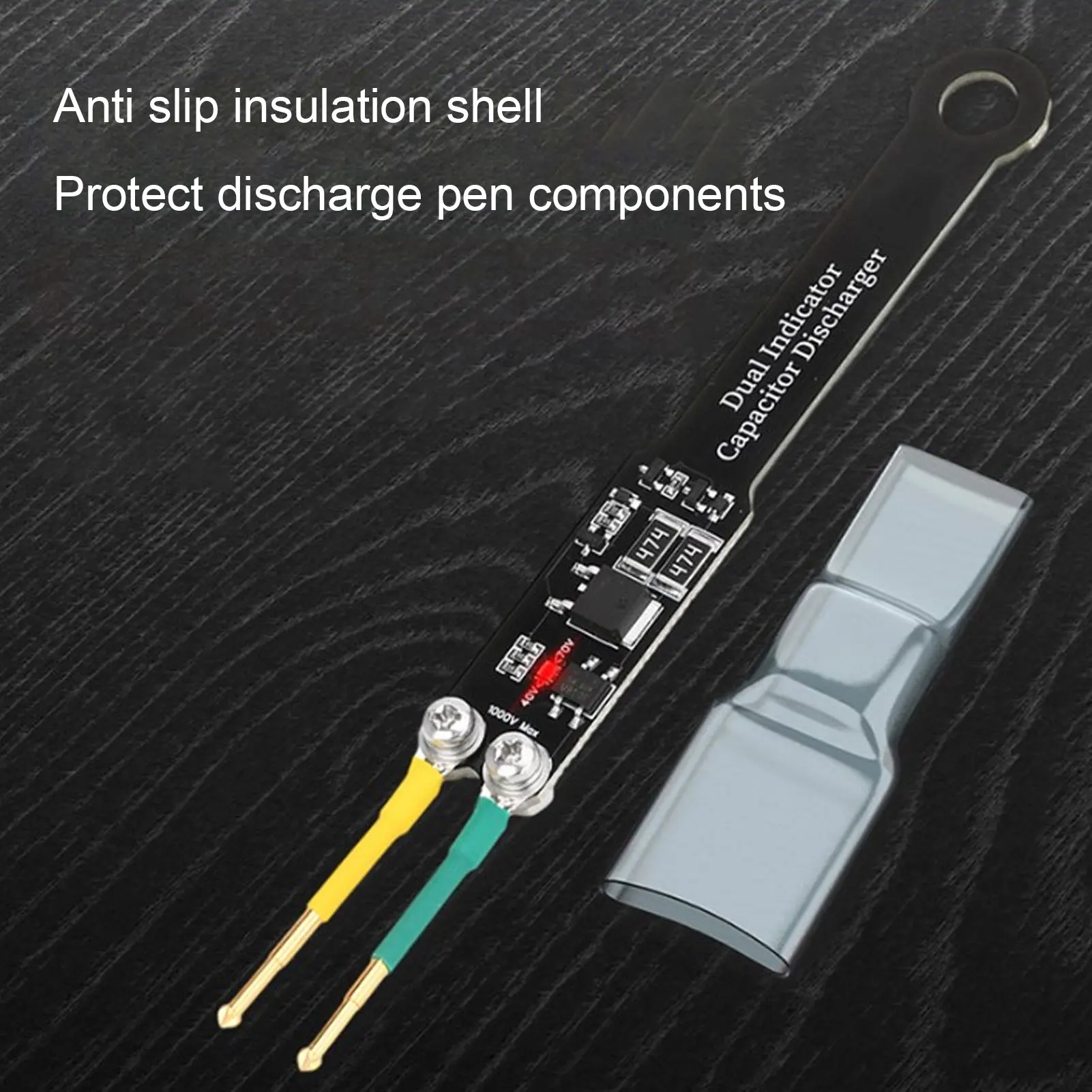 Portable Capacitor Discharge Pen Repair Maintenance Adjustable Pin Spacing AC DC LED Display Capacitor Discharging Pen