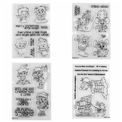 Mice Christmas Clear Stamp and Cutting Dies New North Pole Silicone Stamps DIY Scrapbooking Supplies Metal Dies For Cards Albums