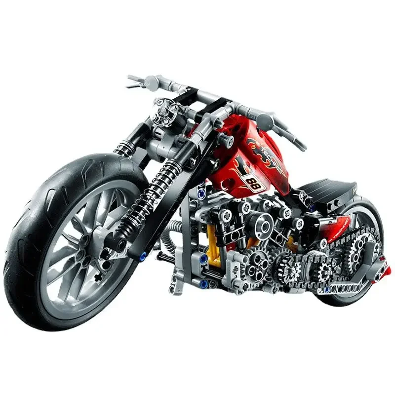 378pcs Motorcycle Model Educational Technic Building Block Toy For Boy