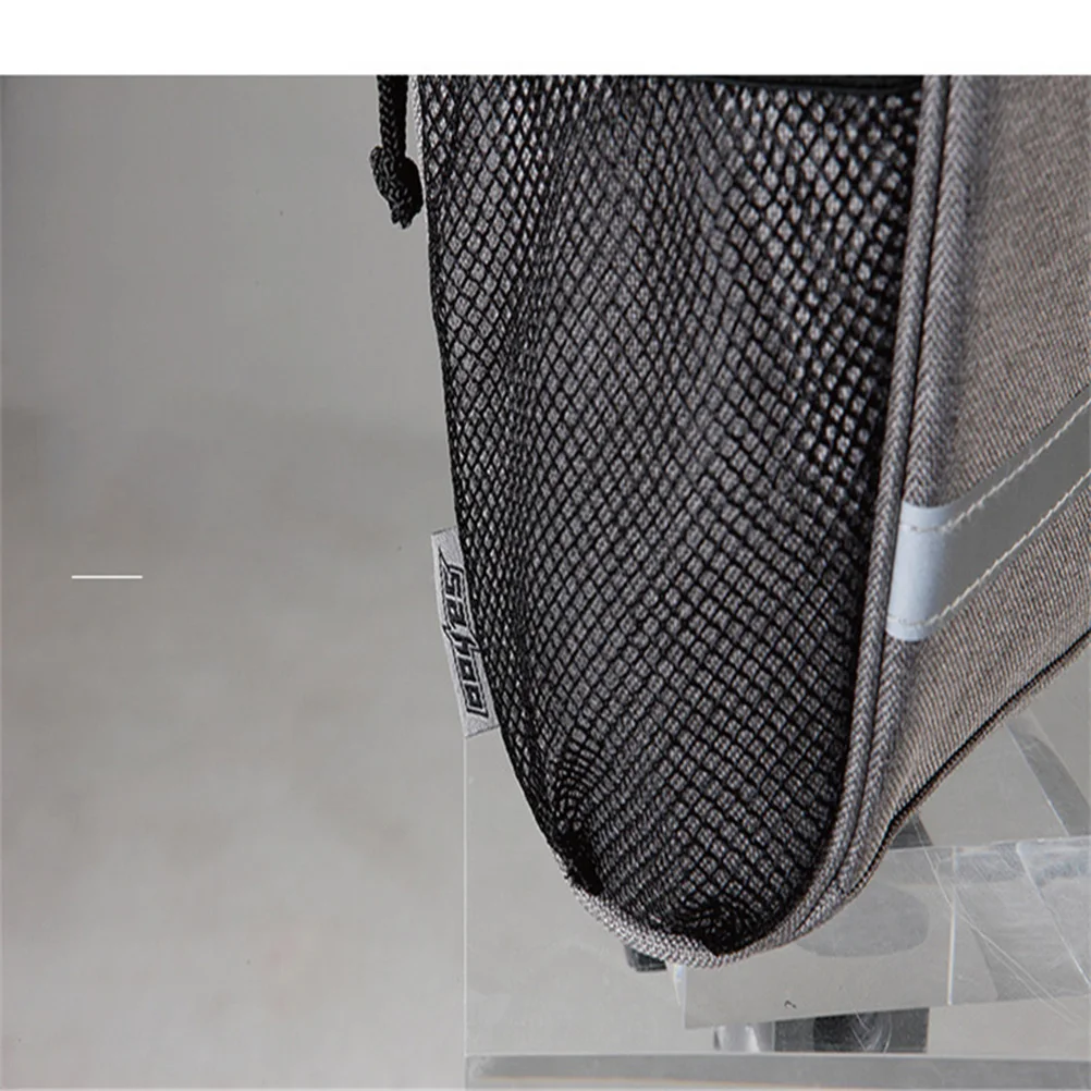 

Premium Grey Bike Handlebar Bag Thermal Insulation Cooler Basket Bag Food Warm Cold Preservation Cycling Storage Organizer