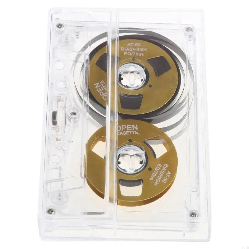 Double Sided Metal Cassette Tape Blank Recording Tape Player Empty Tapes for 50 Minutes of Clear Music Sound Recording 