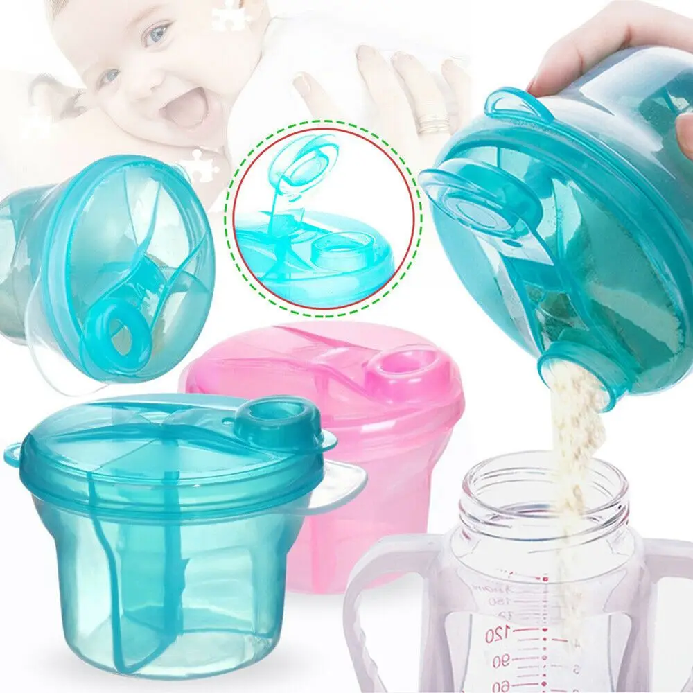 3 Doses Formula Container of Baby Milk Powder Dispenser Food Storage Milk Powder Container Feeding Box Formula Dispenser